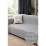 Decomia Home Elora Kabartmalı Yumuşak Koltuk Örtüsü Çok Amaçlı Koltuk Şalı Kaymaz Süngerli (165X205 Cm) - 165 x 210 cm - Gri