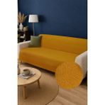 Decomia Home Elora Kabartmalı Yumuşak Koltuk Örtüsü Çok Amaçlı Koltuk Şalı Kaymaz Süngerli (165X205 Cm) - 165 x 210 cm - Sarı