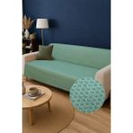 Decomia Home Elora Kabartmalı Yumuşak Koltuk Örtüsü Çok Amaçlı Koltuk Şalı Kaymaz Süngerli (165X205 Cm) - 165 x 210 cm - Yeşil