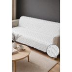 Decomia Home Eva Şönil Bohem Kaymaz Leke Tutmaz Şık Koltuk Örtüsü Koltuk Şalı (165X215 Cm) - 165 x 210 cm - Beyaz