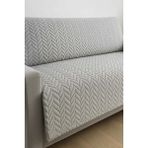 Decomia Home Terry Kabartmalı Yumuşak Tüylü Koltuk Örtüsü Çok Amaçlı Koltuk Şalı Kaymaz Süngerli (165X205 Cm) - 165 x 210 cm - Gri