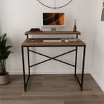 Deconode 90x50 Kahverengi Nily Monitör Rafı Ayarlanabilir Çalışma Masası