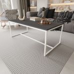 Deconode Alpine Orta Sehpa - BEYAZ-ANTRASİT