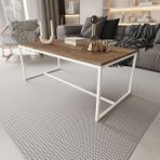 Deconode Alpine Orta Sehpa - BEYAZ-KAHVERENGİ