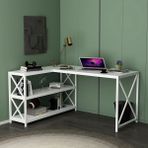 Deconode Flexy L Çalışma Masası Beyaz - 150 cm
