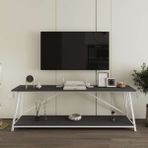Deconode Horizon Konsol - Antrasit - Beyaz - 180 x 60 cm