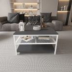 Deconode Mirage Orta Sehpa - BEYAZ-ANTRASİT