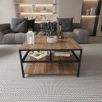 Deconode Mirage Orta Sehpa - SİYAH-KAHVERENGİ