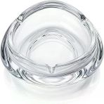 Deconox 1 Adet Kalın Cam Küllük - Zarif Tasarımlı Klasik Puro Küllüğü (11 Cm 14 Cm) (Büyük)