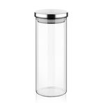 Deconox 1000ml Vakumlu Metal Kapaklı Borosilikat Cam Kavanoz (8.5cm*20cm) 1 Adet