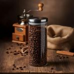 Deconox 1000ml Vakumlu Metal Kapaklı Borosilikat Cam Kavanoz (8.5cm*20cm) 1 Adet