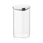 Deconox 1400ml Sızdırmaz Vakumlu Metal Kapaklı Borosilikat Cam Kavanoz – Hava Geçirmez & Dayanıklı Gıda Saklama Kabı (10cm x 21cm)