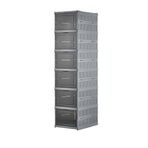 Deconox 6 Katlı, Katlanabilir Ayakkabılık, Taşınabilir Çok Amaçlı, Geniş, Katlanabilir Dolap ve Raf, Katlanır Taşınabilir Premium Portatif Organizer Ayakkabılık (25,5cm x 34,5cm x 105,5cm) (ANTRASİT)