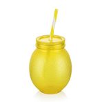 Deconox Akrilik Limon Pipetli Bardak 650ml [1 Adet] | Ferahlatıcı ve Renkli 650ml Akrilik Limon Pipetli Bardak - Yazın Serinletici Lezzetleri Deneyimleyin!