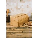 Deconox Bambu Lüks Panjur Kapaklı Büyük Ekmek Dolabı, Dolabı, Ekmek Sepeti Sandığı, Ekmeklik, Çok Amaçlı Bambu Kutu