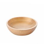 Deconox Doğal Bambu Salata Kasesi – 20cm & 25cm Çap Seçenekli El Yapımı Derin Ahşap Servis ve Karıştırma Kasesi | Meyve, Makarna, Çerez Sunumu | Çevre Dostu Mutfak ve Sofra Aksesuarı (ORTA BOY)
