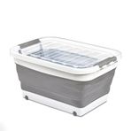 Deconox Tekerlekli Katlanabilir Akordiyon Saklama Sepeti Pratik ve Taşınabilir Tekerlekli Katlanabilir Akordiyon Saklama Sepeti - Düzeni Kolayca Sağlayın! (45 Litre ve 30 Litre Seçenekli) (30 LİTRE)