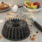 Deconox Thermo Döküm Gövdeli Kek Kalıbı 26Cm, Dilimli Döküm, Siyah Granit Benekli Pişirme Kabı, Kolay Çıkarma, Dayanıklı Alüminyum Alaşım