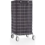 Decor Walther Trolley Çamaşır Sepeti, Tekerlekli - Antrasit/krom