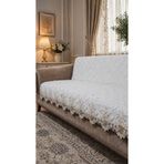 DECORA CASA HOME COLLECTİON Şönil Dantel İşlemeli Kaymaz Koltuk Örtüsü Lüks Salon Kanepe Çekyat Örtüsü 170x210