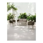 Decoraks Astana Bahçe Kafe Antre Hol Ofis Çay Seti Takımı Koltuk Takımı Oturma Odası 2+1+1 KREM