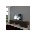 Decoraktiv 1E1 SLM 180 Ceviz Siyah Tv Ünitesi