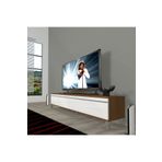 Decoraktiv Ceviz Beyaz Eko 140T Mdf Krom Ayaklı Tv Ünitesi