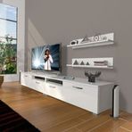 Decoraktiv Eko 220R SLM Parlak Beyaz TV Ünitesi