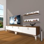 Decoraktiv Eko 220T MDF Gold Ceviz Beyaz TV Ünitesi
