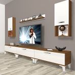 Decoraktiv Eko 270DA Mdf Silver Beyaz Ceviz Tv Ünitesi