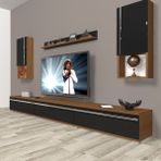 Decoraktiv Eko 270TA Mdf Ceviz Siyah Tv Ünitesi