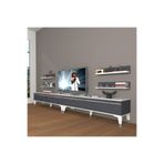 Decoraktiv Eko 360R Mdf Silver Beyaz Antrasit Tv Ünitesi