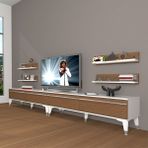 Decoraktiv Eko 360R Mdf Silver Ceviz Beyaz Tv Ünitesi