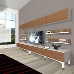 Decoraktiv Eko 360Y Mdf Gold Ceviz Beyaz Tv Ünitesi