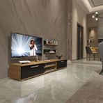 Decoraktiv EKO 4 Mdf Dvd Pera Siyah Tv Ünitesi