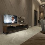Decoraktiv Eko 4 Slm Std Silver Ceviz Siyah Tv Sehpa Ünitesi