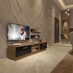Decoraktiv EKO 4B Mdf Dvd Pera Siyah Tv Ünitesi