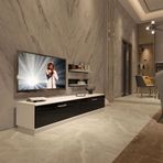 Decoraktiv EKO 4B Slm Std Beyaz Siyah Tv Ünitesi