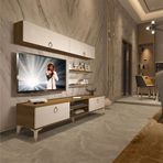 Decoraktiv EKO 5 Mdf Dvd Beyaz Gold Tv Ünitesi