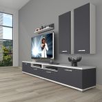 Decoraktiv Eko 5200D Mdf Beyaz Antrasit Tv Sehpa Ünitesi