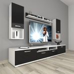 Decoraktiv Eko 5220DA Mdf Beyaz Siyah Tv Sehpa Ünitesi