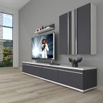 Decoraktiv Eko 5220T Mdf Beyaz Antrasit Tv Sehpa Ünitesi