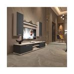 Decoraktiv Eko 5D MDF DVD Beyaz Antrasit Tv Ünitesi