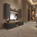 Decoraktiv EKO 5D Mdf Dvd Pera Antrasit Tv Ünitesi