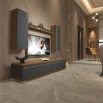 Decoraktiv EKO 5D Mdf Std Pera Antrasit Tv Ünitesi