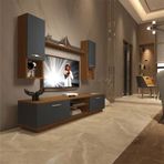 Decoraktiv EKO 5DAB Mdf Dvd Ceviz Antrasit Tv Ünitesi