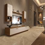 Decoraktiv EKO 5DAB Mdf Std Beyaz Ceviz Tv Ünitesi