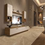 Decoraktiv EKO 5DAB Mdf Std Beyaz Pera Tv Ünitesi