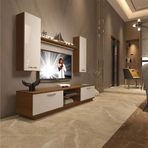 Decoraktiv EKO 5DB Mdf Dvd Beyaz Ceviz Tv Ünitesi