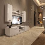 Decoraktiv EKO 5DB Slm Dvd Parlak Beyaz Tv Ünitesi